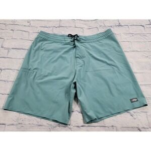 AFTCO Board Shorts MENS SIZE 38 Jackpot Quick Dry Fishing Swim Trunks Green